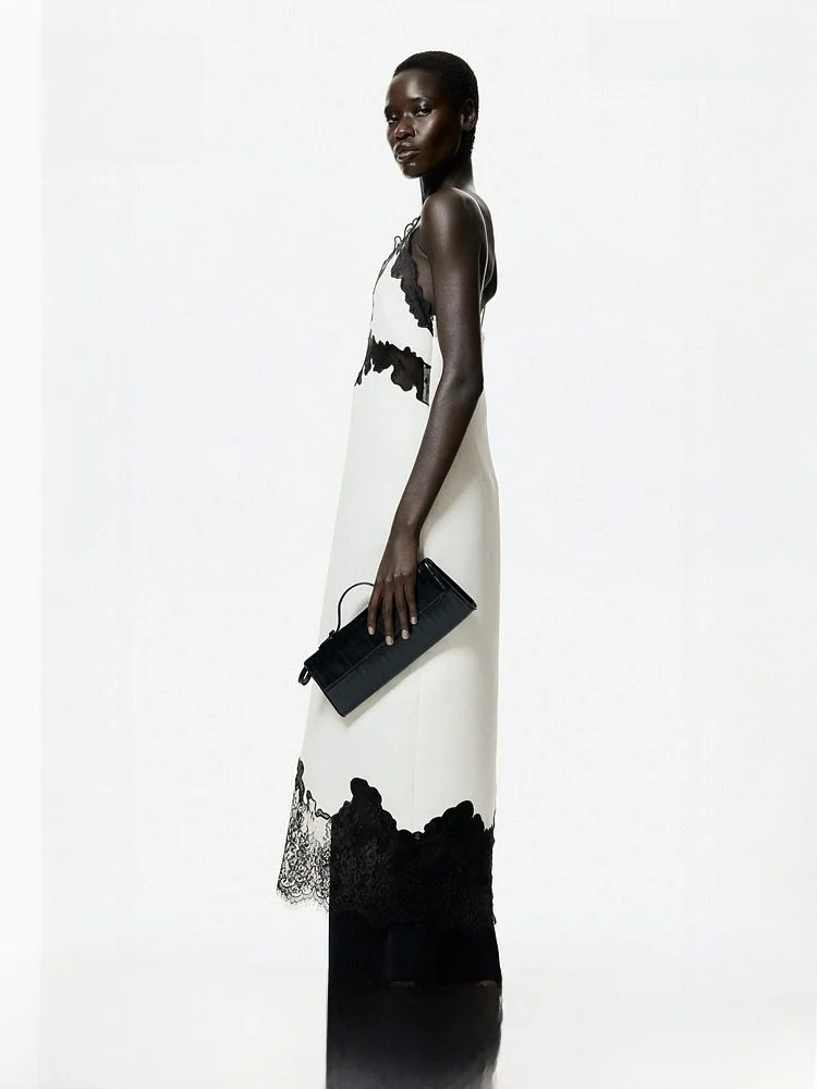 H&M Spring New Women's Lace Trim ter Dr Busin Sle Svel Slim Fit Polyester Fiber Daily Wear 332686
H&M Spring New Women's Lace Trim ter Dr Busin Sle Svel Slim Fit Polyester Fiber Daily Wear 332686