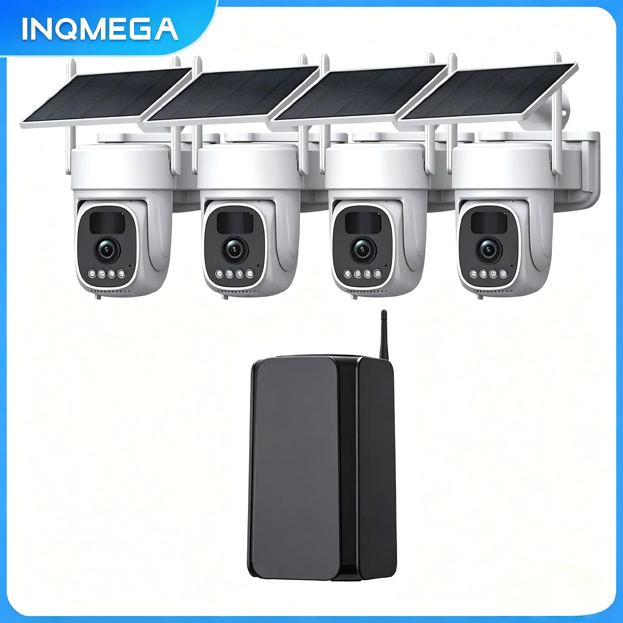 INQMEGA 5MP Wifi(500M)Solar Camera Kit Outdoor Wireless Security Surveillance Camera Siren Alarm Humanoid Detection 2-Way Talk
INQMEGA 5MP Wifi(500M)Solar Camera Kit Outdoor Wireless Security Surveillance Camera Siren Alarm Humanoid Detection 2-Way Talk