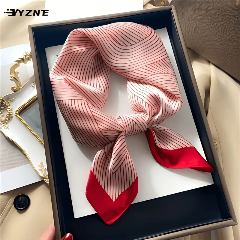 Ladies' Red Striped Black Scarf, Smooth Small Neck Scarf, Fashionable and Minimalist Style Headscarf
Ladies' Red Striped Black Scarf, Smooth Small Neck Scarf, Fashionable and Minimalist Style Headscarf