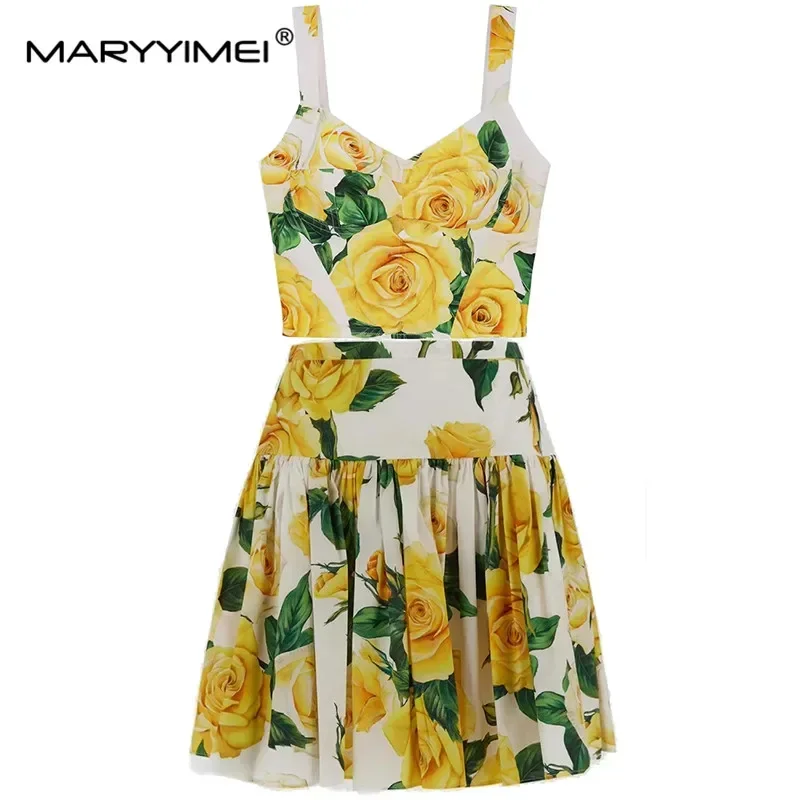 Seifrmann Fashion Women's New Beach Style Spaghetti Strap Chest Wrapping Woven Cotton printed Top+Mini Half Skirt 2-Piece Set
Seifrmann Fashion Women's New Beach Style Spaghetti Strap Chest Wrapping Woven Cotton printed Top+Mini Half Skirt 2-Piece Set