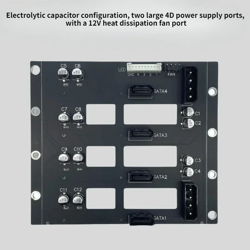 Плата расширения источника питания электролитического конденсатора 2 больших 4D-порта + 4 порта SATA с интерфейсом охлаждающего вентилятора 12 В для ПК HDD SSD
Плата расширения источника питания электролитического конденсатора 2 больших 4D-порта + 4 порта SATA с интерфейсом охлаждающего вентилятора 12 В для ПК HDD SSD