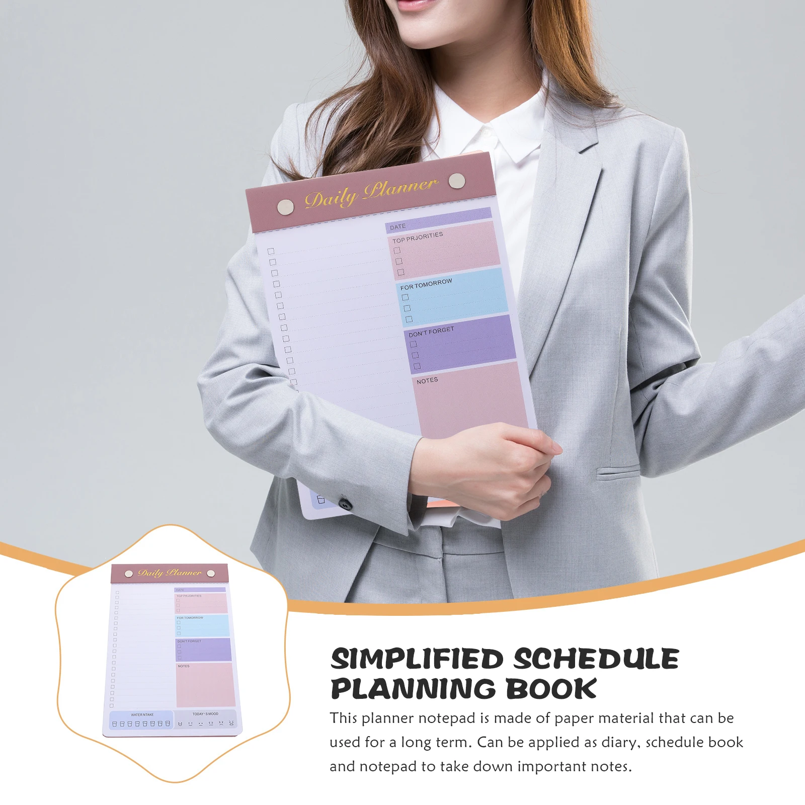 Tear Off Planner Notepad Daily Planner Notepad Long Lasting Paper Material Memo Pads for Note Taking
Tear Off Planner Notepad Daily Planner Notepad Long Lasting Paper Material Memo Pads for Note Taking