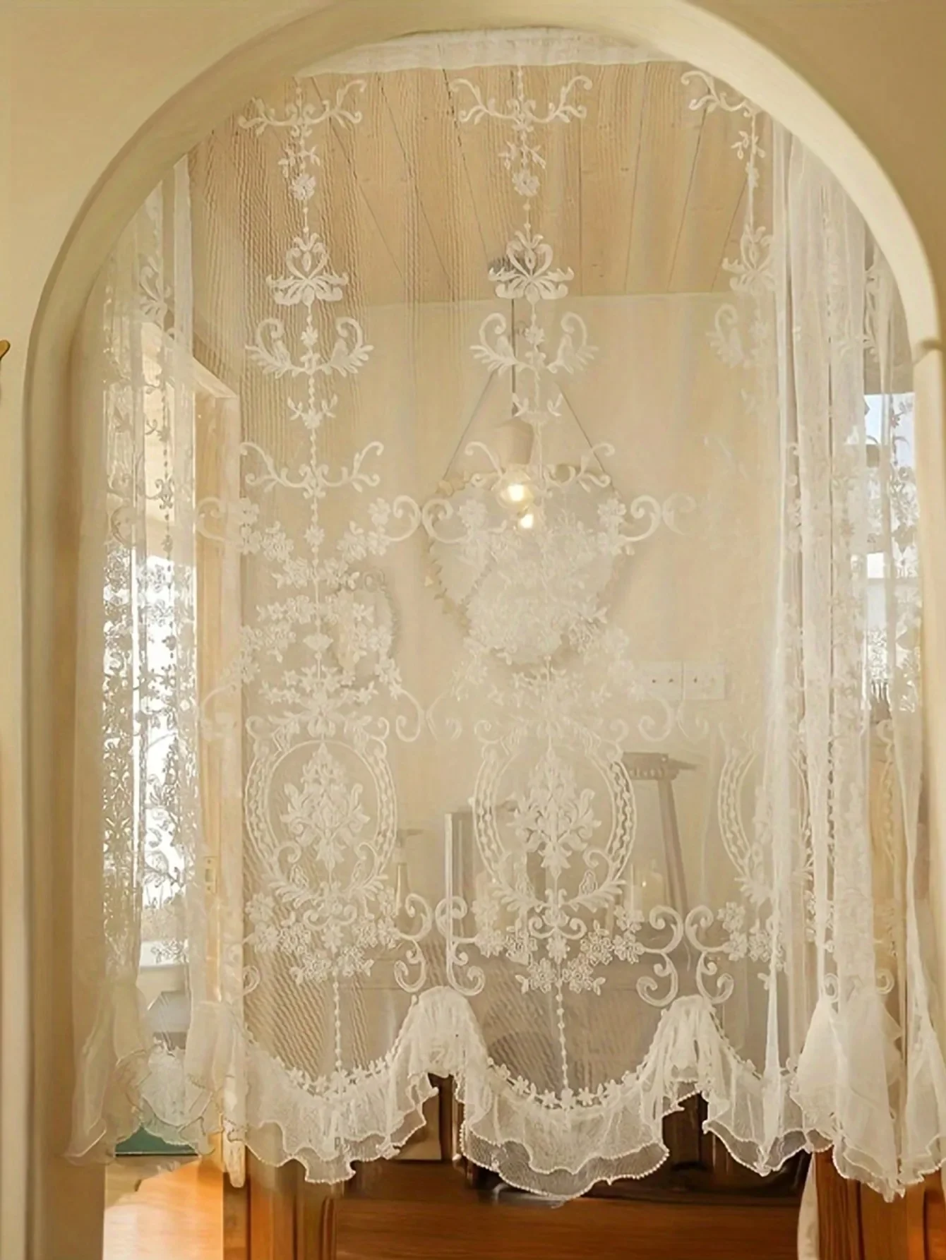 1pc French Vintage Lace Manor Classic Door Curtain
1pc French Vintage Lace Manor Classic Door Curtain