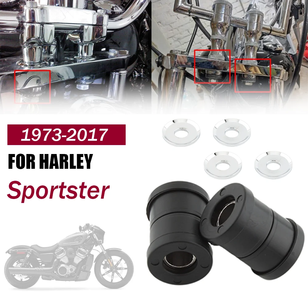 Handlebar Riser Bushings Damper Kit For Harley Softail Dyna FXR 1973-2017 Sportster XL 1973-2023
Handlebar Riser Bushings Damper Kit For Harley Softail Dyna FXR 1973-2017 Sportster XL 1973-2023
