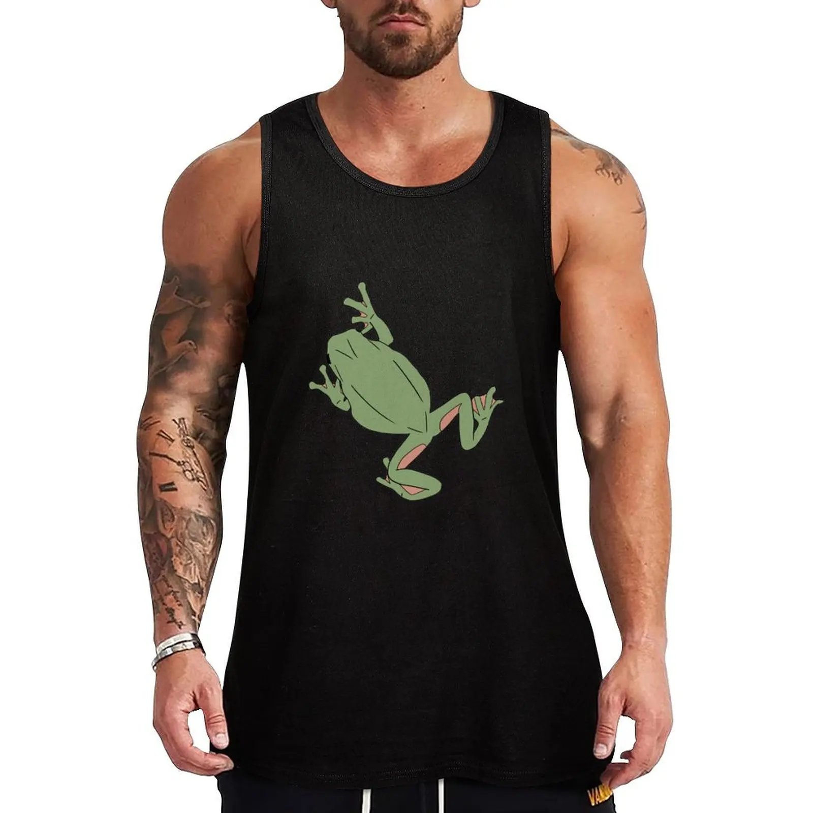 Tree Frog Tank Top gym clothes man Vest for boy best selling products 
Tree Frog Tank Top gym clothes man Vest for boy best selling products