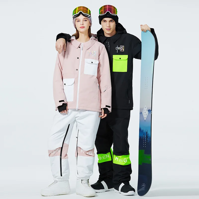 Men Women Skiwear Windproof Waterproof Warm Thick Jacket Pants Snowboard Ski Hooded Clothes Trousers Suits
Men Women Skiwear Windproof Waterproof Warm Thick Jacket Pants Snowboard Ski Hooded Clothes Trousers Suits