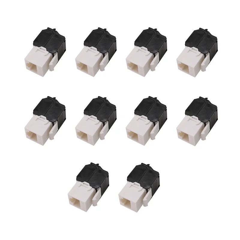 ABSL-10-Pack Cat6a RJ45 Keystone Jack - Cat6 Compatible -180 Degree Toolless -Ethernet Wall Jack -Cat6a Network Coupler
ABSL-10-Pack Cat6a RJ45 Keystone Jack - Cat6 Compatible -180 Degree Toolless -Ethernet Wall Jack -Cat6a Network Coupler