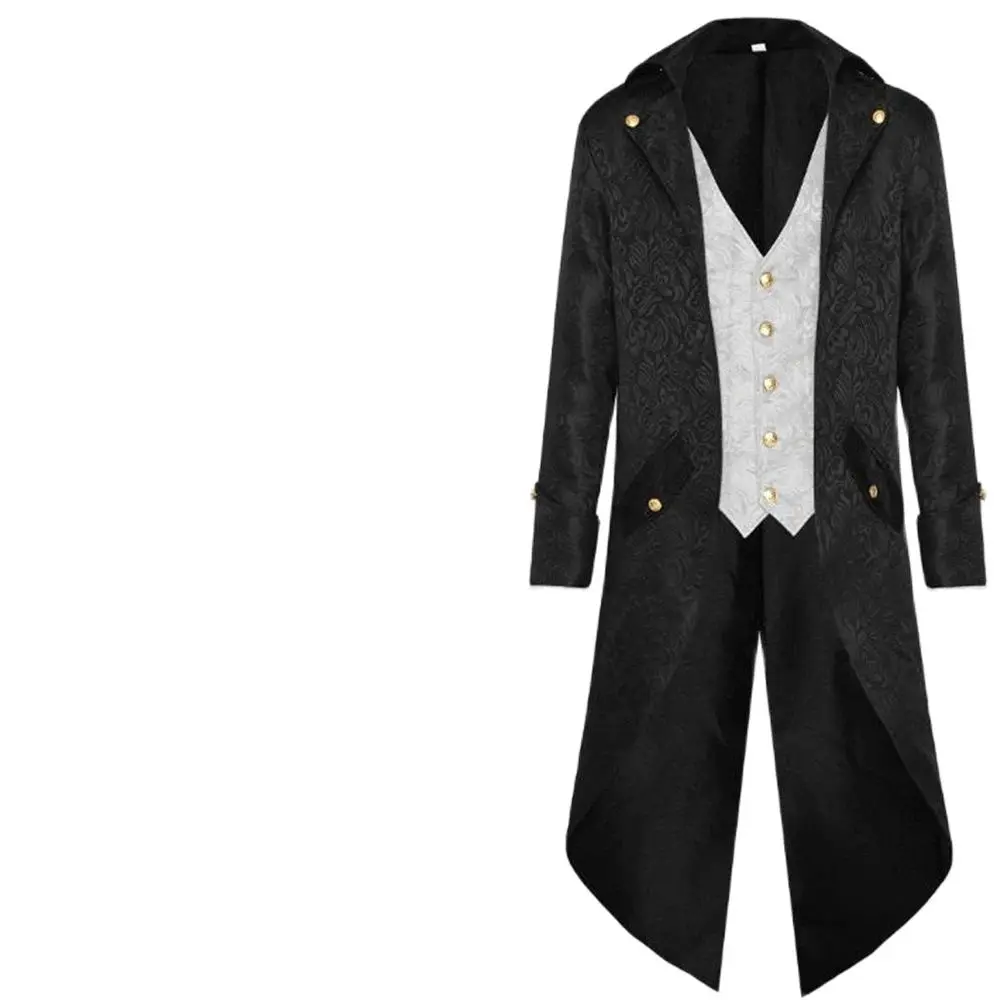 Single Breasted Swallow for Aldult Tops Fall Spring Men's Retro Tailcoat Suit Jacket Gothic Steampunk Long Victorian Frock Coat
Single Breasted Swallow for Aldult Tops Fall Spring Men's Retro Tailcoat Suit Jacket Gothic Steampunk Long Victorian Frock Coat