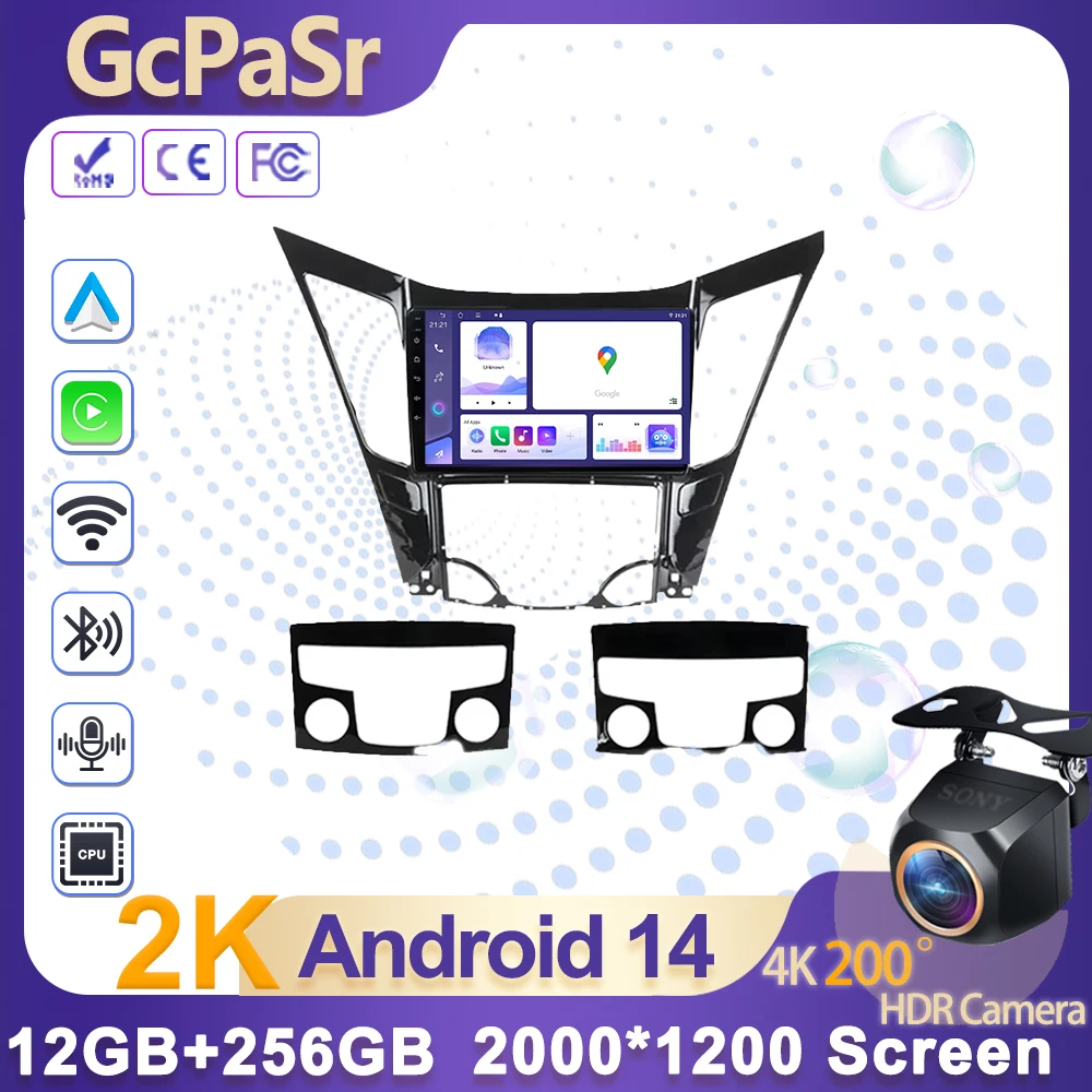 Car Radio Autoradio for Hyundai Sonata 6 YF i40 i45 2009 - 2014 Wireless Carplay Screen Android Auto wifi GPS 4G No 2din DVD
Car Radio Autoradio for Hyundai Sonata 6 YF i40 i45 2009 - 2014 Wireless Carplay Screen Android Auto wifi GPS 4G No 2din DVD