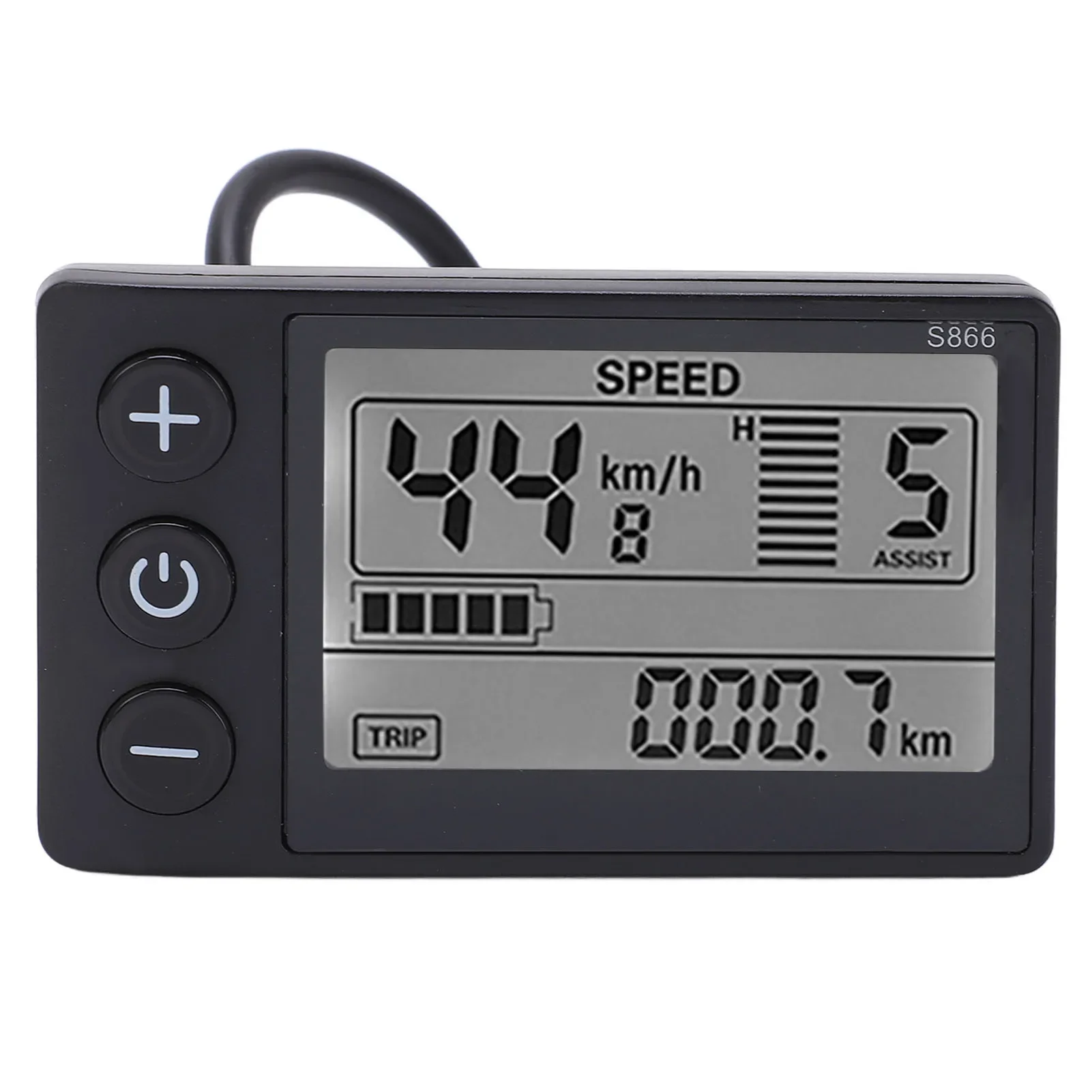 S866 Electric Bike LCD Display Meter 24V 36V 48V Control Panel with Waterproof Plug Cycling Bicicleta accesorios
S866 Electric Bike LCD Display Meter 24V 36V 48V Control Panel with Waterproof Plug Cycling Bicicleta accesorios