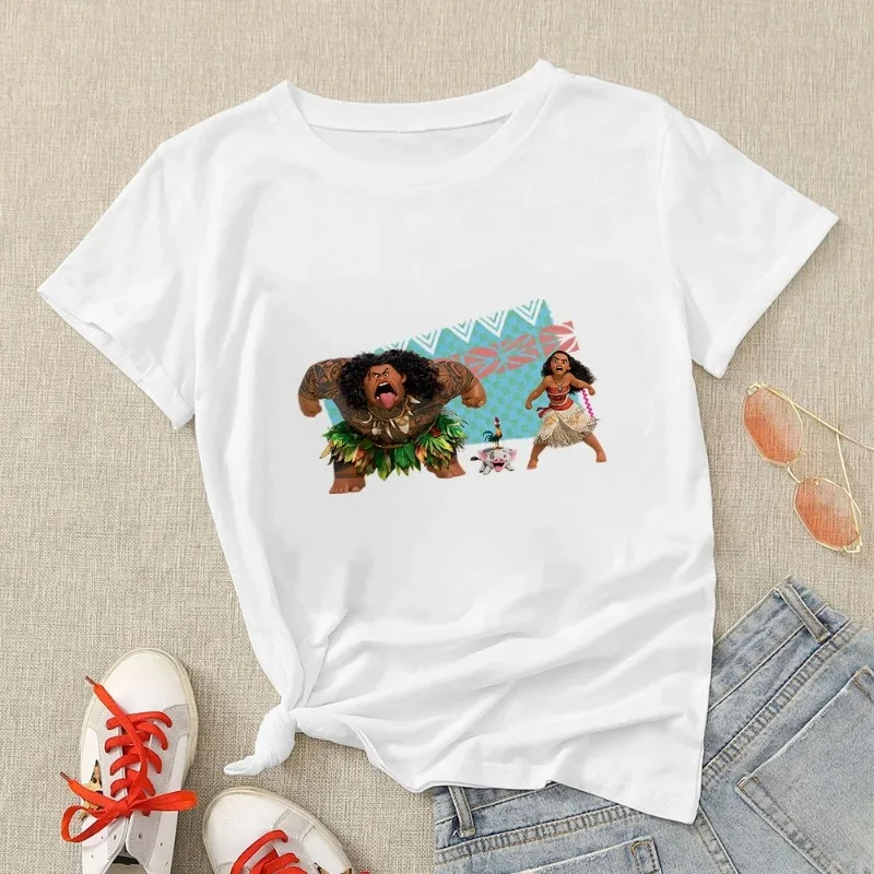 Disney Cute T Shirt for Women Princess Graphic Tshirt Moana Women's T-shirt Y2k Streetwear Tops Kawaii Clothes Female Clothing
Disney Cute T Shirt for Women Princess Graphic Tshirt Moana Women's T-shirt Y2k Streetwear Tops Kawaii Clothes Female Clothing