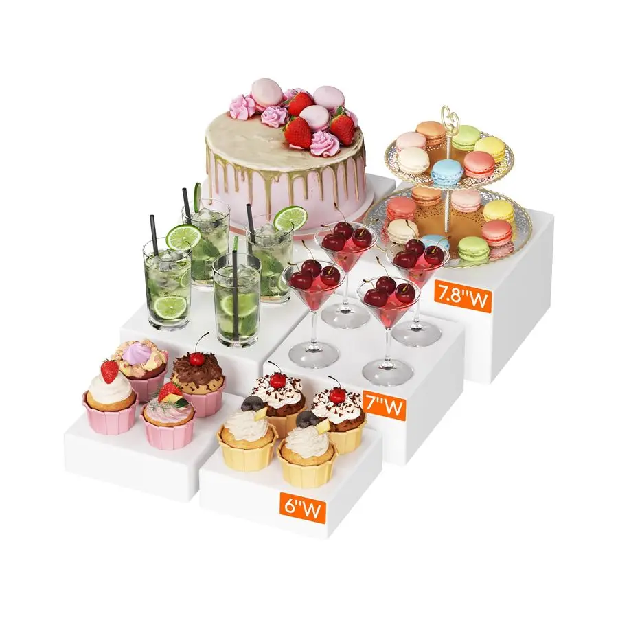 Buffet Risers and Stands Up to 7.8, Food Risers for Buffet Table, Catering Dessert Cake Stand for Party, Collectibles Jewelry Di
Buffet Risers and Stands Up to 7.8, Food Risers for Buffet Table, Catering Dessert Cake Stand for Party, Collectibles Jewelry Di