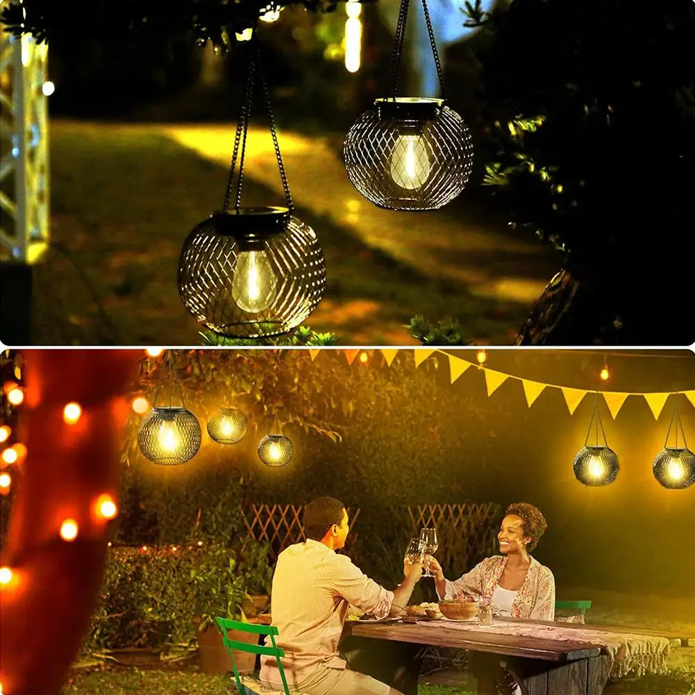 Solar Powered LED Lantern Light IP65 Waterproof Outdoor Hanging Lamp Chain Mesh Wrought Iron Pumpkin Shape Light for Garden
Solar Powered LED Lantern Light IP65 Waterproof Outdoor Hanging Lamp Chain Mesh Wrought Iron Pumpkin Shape Light for Garden