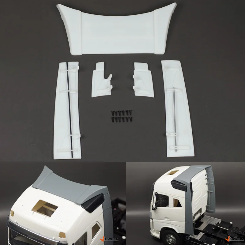 RC Truck Simulation High Roof Spoiler Kit for 1/14 Tamiya Tipper VOLVO FH16 750 56360 Car DIY Toy
RC Truck Simulation High Roof Spoiler Kit for 1/14 Tamiya Tipper VOLVO FH16 750 56360 Car DIY Toy