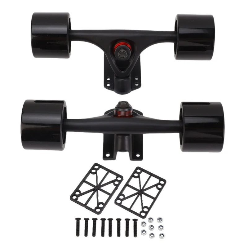 2pcs 7 Inch Skateboard Trucks With Wheels 65x51mm Longboard Trucks Wheels Combo Set Aluminum Alloy
2pcs 7 Inch Skateboard Trucks With Wheels 65x51mm Longboard Trucks Wheels Combo Set Aluminum Alloy