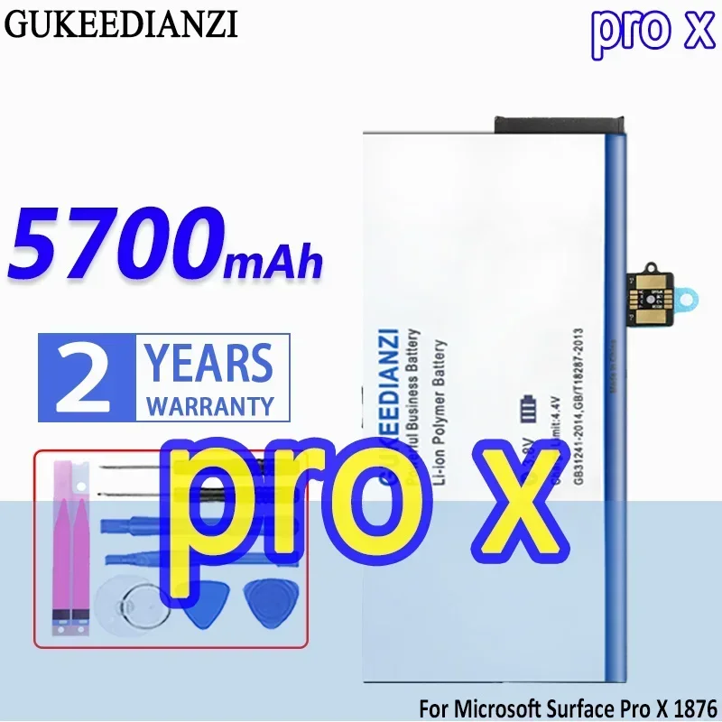 Pro x (G3HTA056H) 5700 мАч для Microsoft Surface Pro X 1876 аккумулятор для ноутбука высокой емкости
Pro x (G3HTA056H) 5700 мАч для Microsoft Surface Pro X 1876 аккумулятор для ноутбука высокой емкости