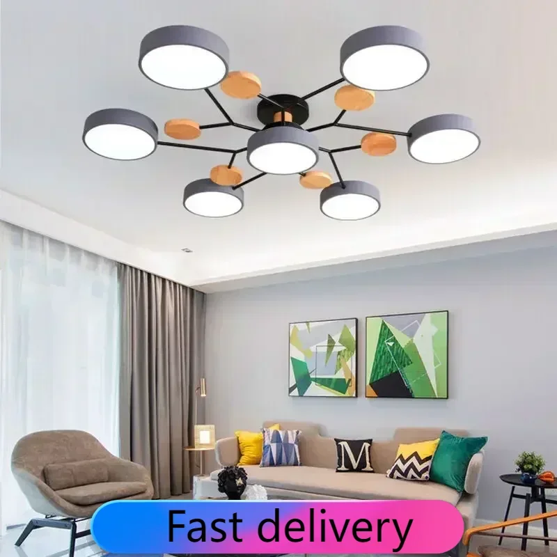 Macaron Nordic Style Wooden LED Pendant Light Living Room Restaurant Bedroom Kitchen Ceiling Decoration Lustre
Macaron Nordic Style Wooden LED Pendant Light Living Room Restaurant Bedroom Kitchen Ceiling Decoration Lustre