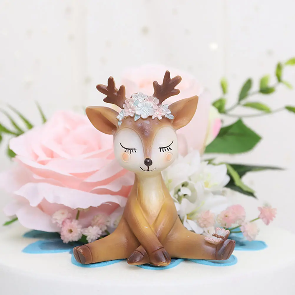 4pcs Exquisite Statues Small Adornments Premium Resin Craftsmanship Home Decor Desktop Lovely Gift Decoration Cake Deer Ornament
4pcs Exquisite Statues Small Adornments Premium Resin Craftsmanship Home Decor Desktop Lovely Gift Decoration Cake Deer Ornament
