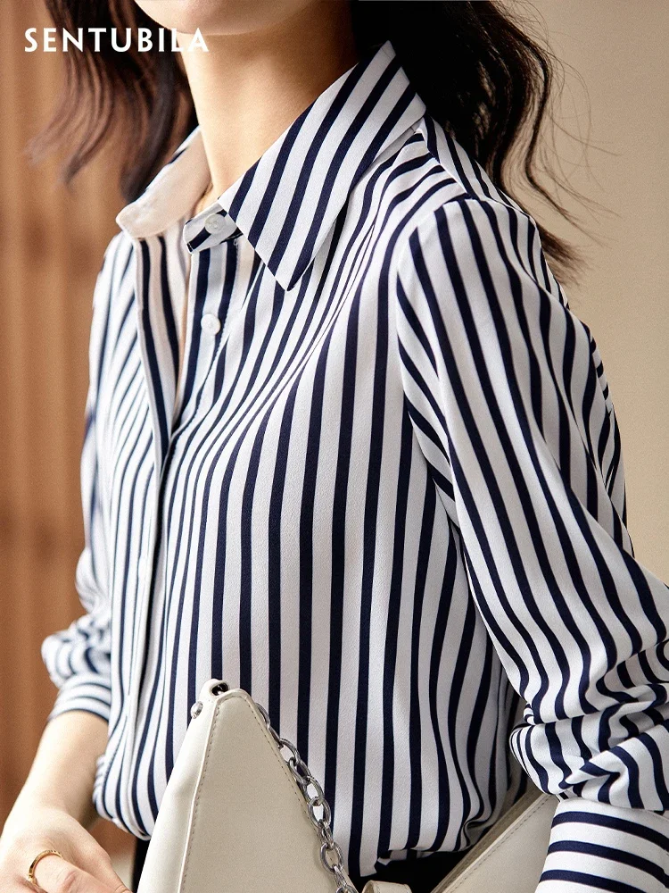 SENTUBILA Striped Button Up Shirts & Blouses for Women 2024 Autumn Fashion Lady Work Casual Long Sleeve Shirts Tops 121C40425
SENTUBILA Striped Button Up Shirts & Blouses for Women 2024 Autumn Fashion Lady Work Casual Long Sleeve Shirts Tops 121C40425