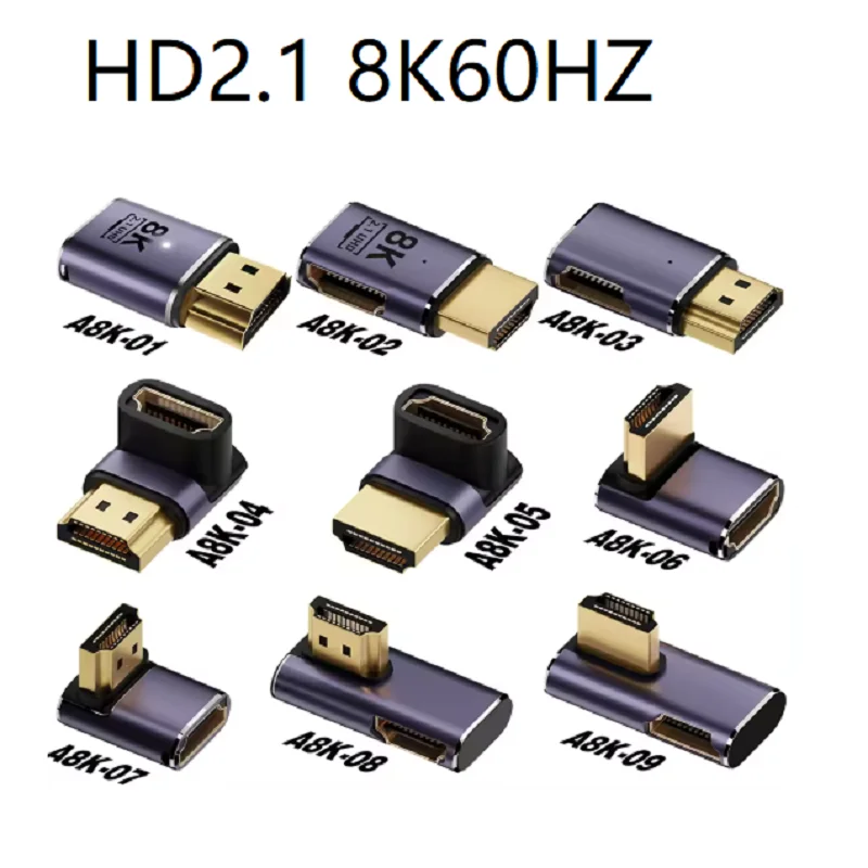 8K HDMI Male to Female Elbow Extender Adapter HDTV 2.1 Adapter 8K 60Hz 4K 48Gbps HDMI-Compatible HDR Video for PS5 Laptop UHD TV
8K HDMI Male to Female Elbow Extender Adapter HDTV 2.1 Adapter 8K 60Hz 4K 48Gbps HDMI-Compatible HDR Video for PS5 Laptop UHD TV