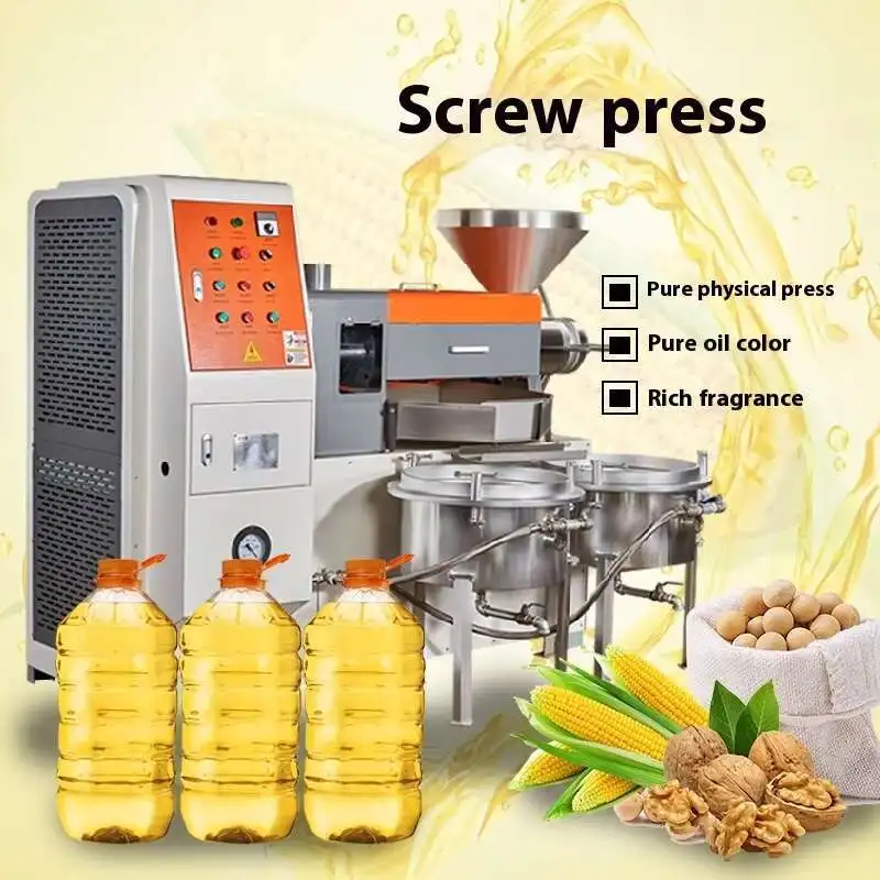 2025 New 120 Oil Press Commercial Fully Automatic Olive Oil Spiral Oil Press Oil Workshop Machinery Equipment Oil Press Small
2025 New 120 Oil Press Commercial Fully Automatic Olive Oil Spiral Oil Press Oil Workshop Machinery Equipment Oil Press Small