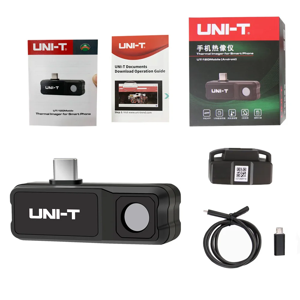 UNI-T UTi120 Mobile Phone Infrared Thermal Imager Thermometer Industrial Inspection Thermal Camera
UNI-T UTi120 Mobile Phone Infrared Thermal Imager Thermometer Industrial Inspection Thermal Camera