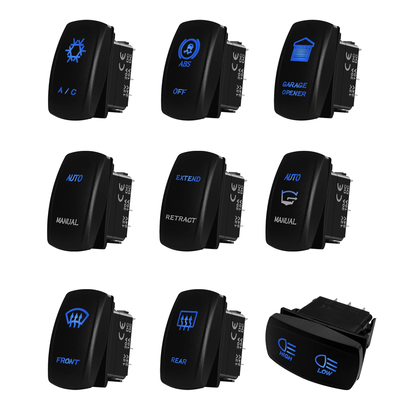 2023 RV Jack Switch Air Condition Windshield Defrost Garage Opener Rocker Switch 5P 7P ON-OFF-ON Boat Auto/Manual Toggle Switch
2023 RV Jack Switch Air Condition Windshield Defrost Garage Opener Rocker Switch 5P 7P ON-OFF-ON Boat Auto/Manual Toggle Switch