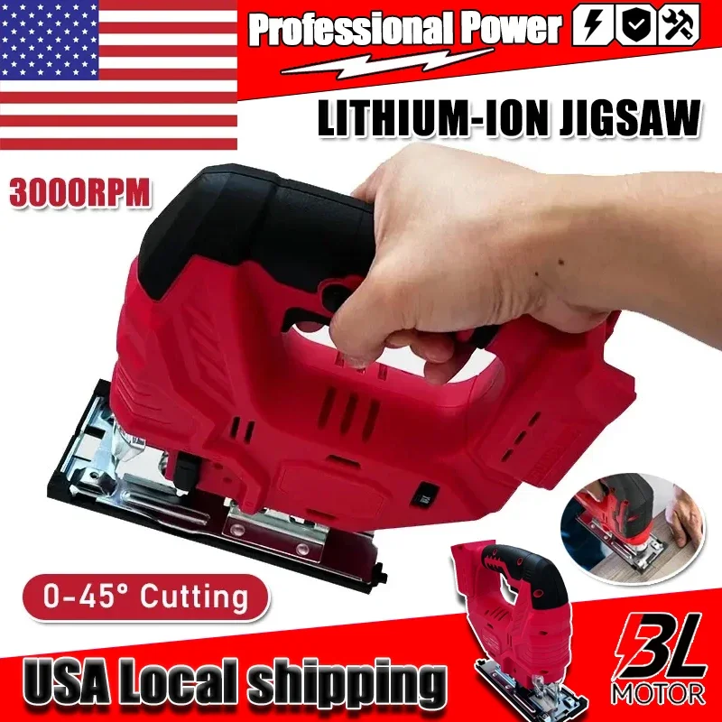 Аккумуляторный бесщеточный лобзик Milwaukee 3000 об/мин, портативный регулируемый электроинструмент для деревообработки, для аккумулятора 18В
Аккумуляторный бесщеточный лобзик Milwaukee 3000 об/мин, портативный регулируемый электроинструмент для деревообработки, для аккумулятора 18В