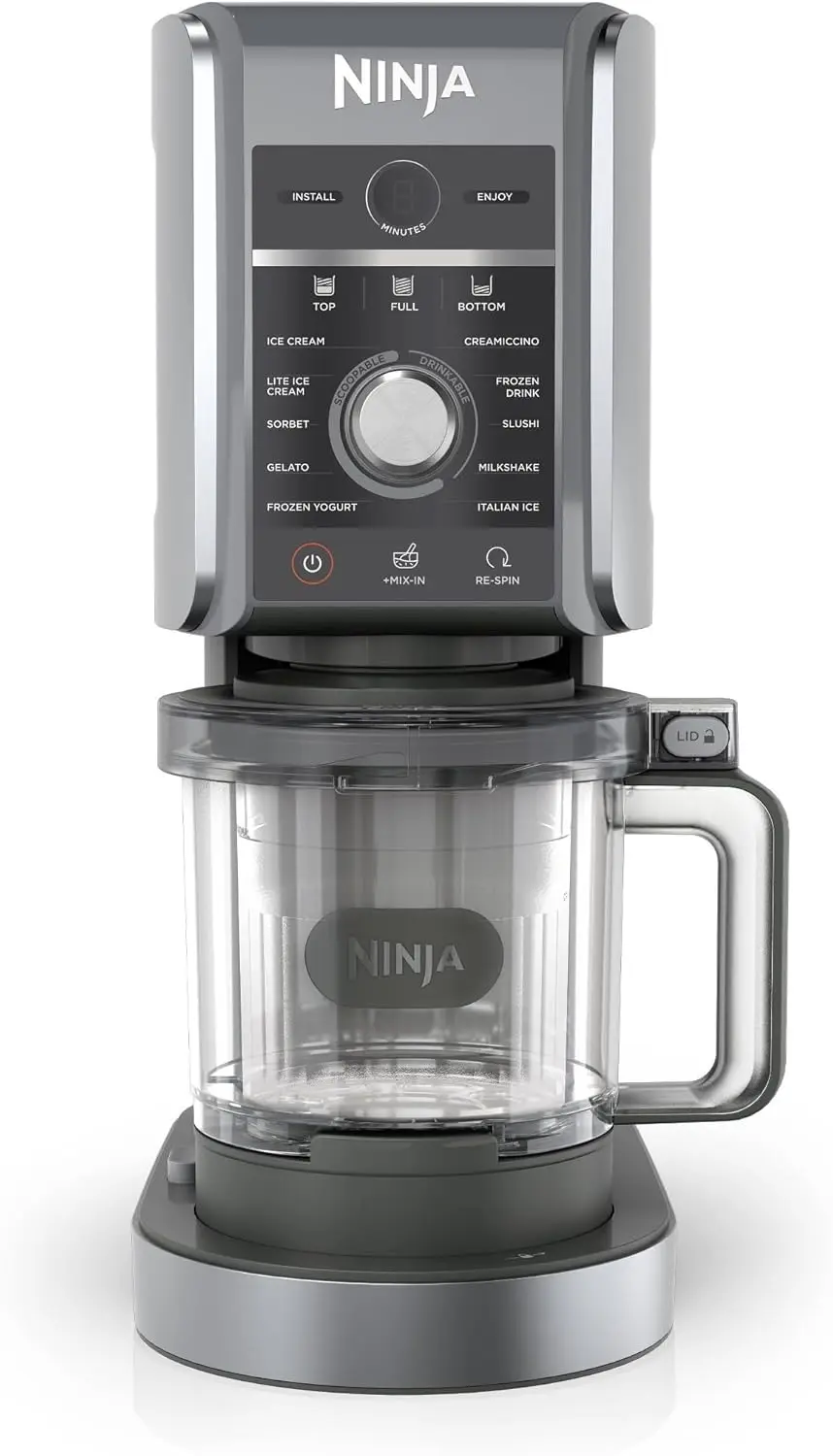 Ninja NC501 CREAMi Deluxe 11-in-1 Ice Cream & Frozen Treat Maker with 2 XL Family Size Pint Containers, Silver (Renewed)
Ninja NC501 CREAMi Deluxe 11-in-1 Ice Cream & Frozen Treat Maker with 2 XL Family Size Pint Containers, Silver (Renewed)
