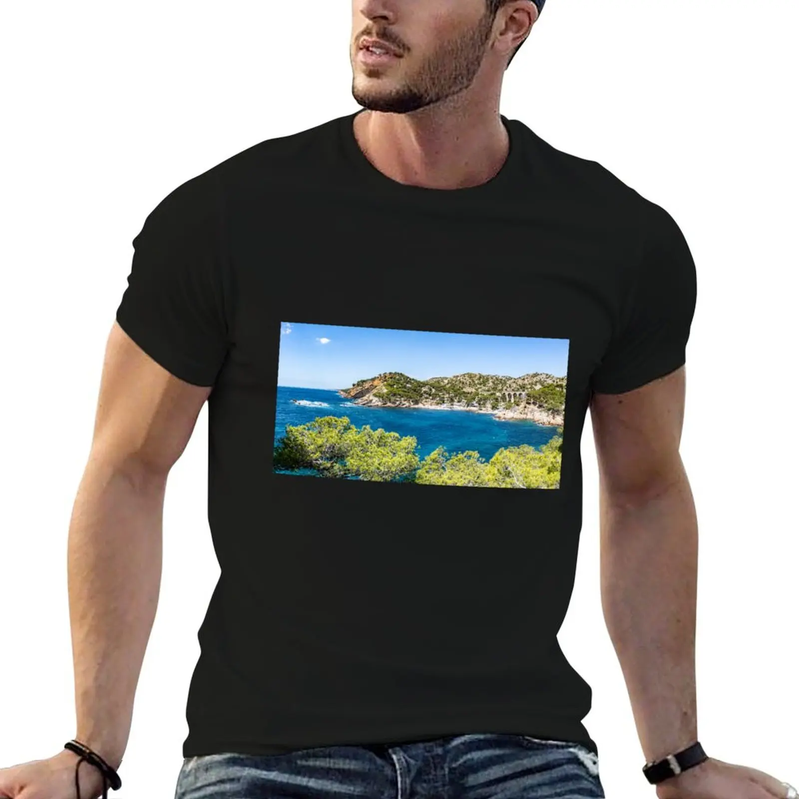 Calanque of Mejean, Ensues la Redonne, South of France T-Shirt man t shirt summer t shirts for man graphic vintage T-Shirt
Calanque of Mejean, Ensues la Redonne, South of France T-Shirt man t shirt summer t shirts for man graphic vintage T-Shirt