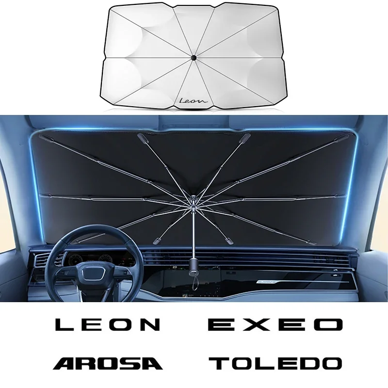Car Windshield Sun Shade Blocks, UV Ray Reflector Umbrella, For SEAT FR Arona Arosa Ateca Cordoba Exeo IBIZA leon Mii Tarraco
Car Windshield Sun Shade Blocks, UV Ray Reflector Umbrella, For SEAT FR Arona Arosa Ateca Cordoba Exeo IBIZA leon Mii Tarraco