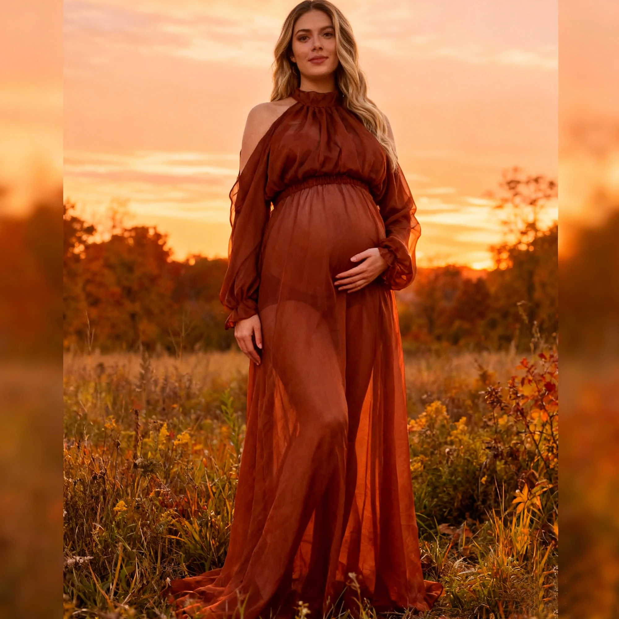 Don&Judy Two Pieces Set Dress Tulle Off-shoulder Long Sleeves Simple Style Clothing For Woman Pregnancy Evening Party Dresses
Don&Judy Two Pieces Set Dress Tulle Off-shoulder Long Sleeves Simple Style Clothing For Woman Pregnancy Evening Party Dresses