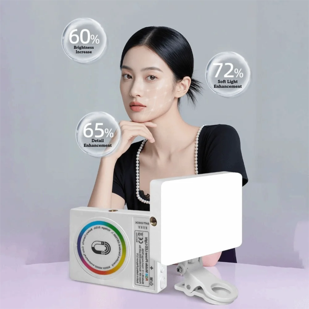Magnetic Style Magnetic LED Fill Light Portable 180° Beauty Lamp Clip-On Mini Selfie Lamp Makeup Shooting
Magnetic Style Magnetic LED Fill Light Portable 180° Beauty Lamp Clip-On Mini Selfie Lamp Makeup Shooting