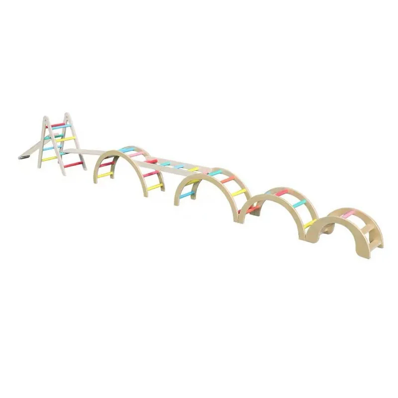 Kindergarten outdoor sports equipment Rainbow Bridge climbing frame, training morning exercise
Kindergarten outdoor sports equipment Rainbow Bridge climbing frame, training morning exercise