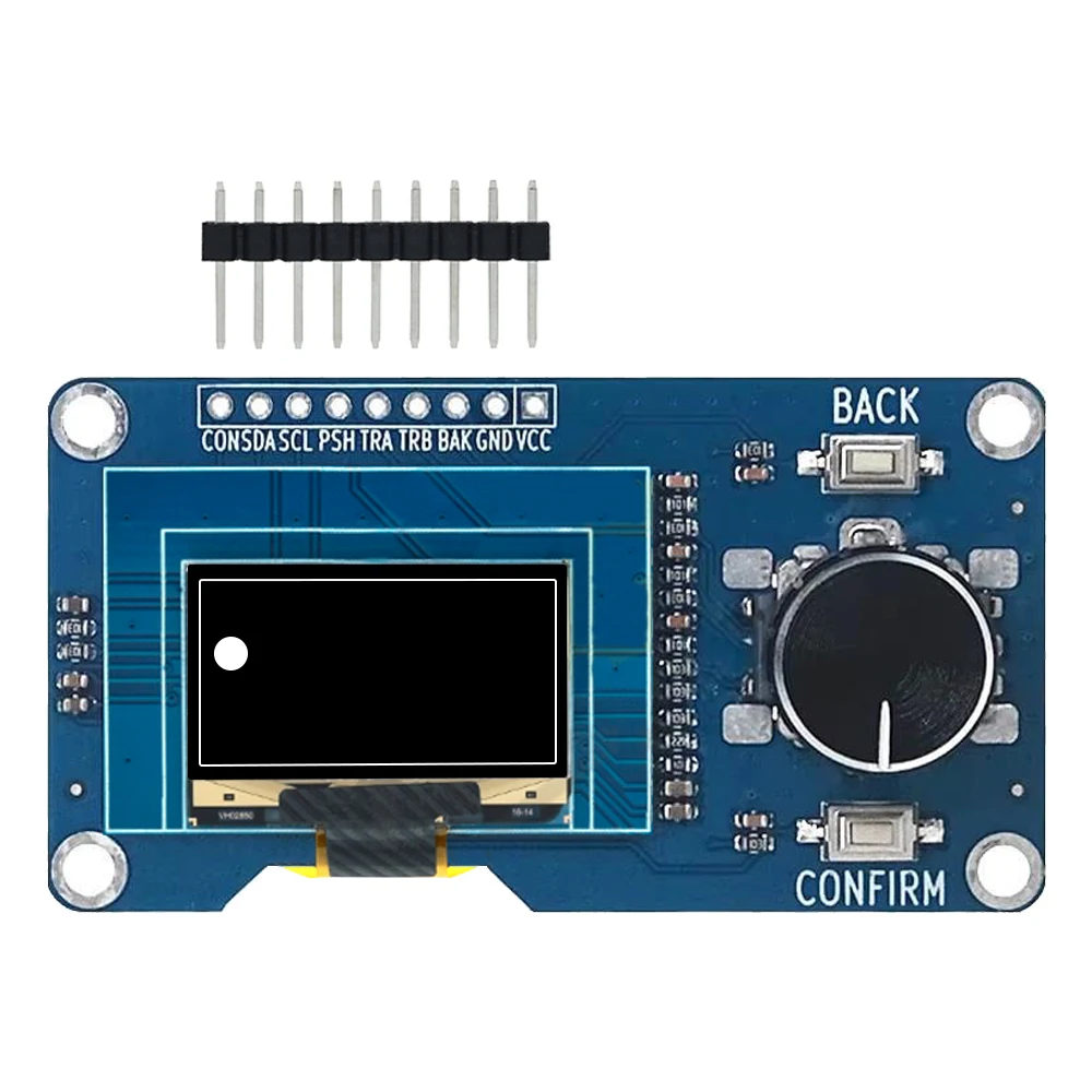 1.3/0.96 Inch 12864 Screen IIC Interface 5Pin SH1106 SSD1306OLED Display Screen Combination with EC11 Rotary Encoder Module
1.3/0.96 Inch 12864 Screen IIC Interface 5Pin SH1106 SSD1306OLED Display Screen Combination with EC11 Rotary Encoder Module