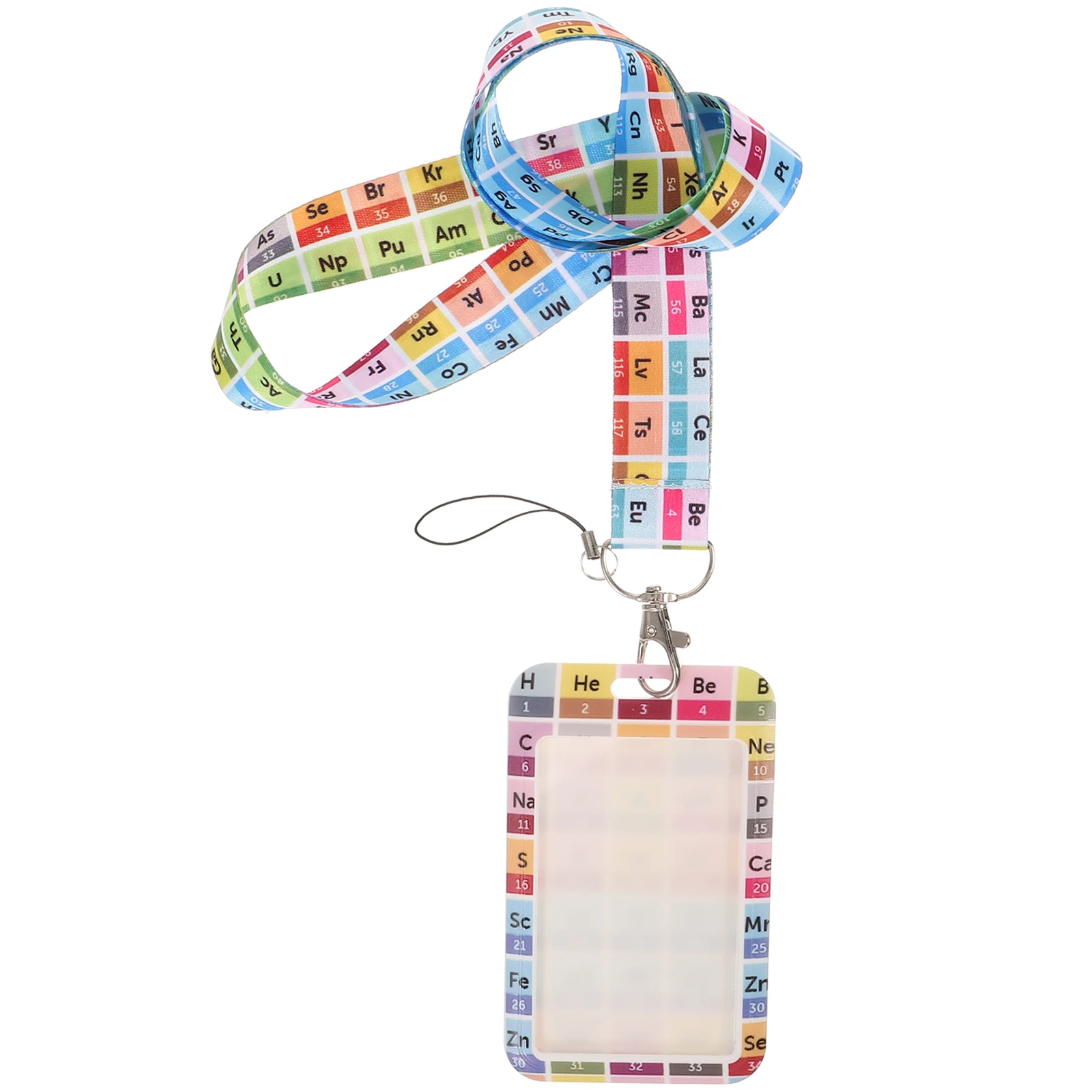 Chemical Element Pattern Card Holder Lanyard ID Badge Student Teacher Key Chain Anti scratch Lightweight Practical Gift
Chemical Element Pattern Card Holder Lanyard ID Badge Student Teacher Key Chain Anti scratch Lightweight Practical Gift
