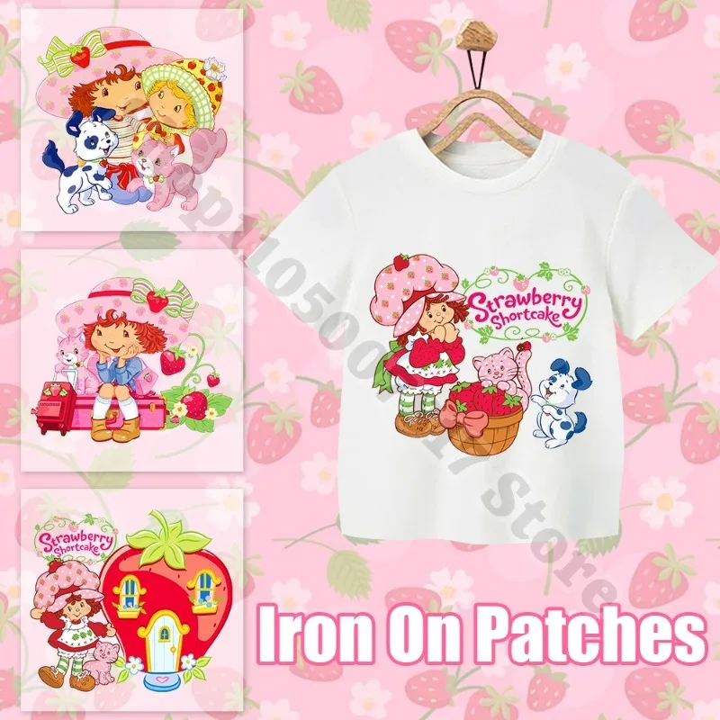 Cartoon Heat Transfer Sticker Strawberry Shortcake Iron on Patches Cute Clothes Appliques DIY Decal Accessories T-shirt Stickers
Cartoon Heat Transfer Sticker Strawberry Shortcake Iron on Patches Cute Clothes Appliques DIY Decal Accessories T-shirt Stickers