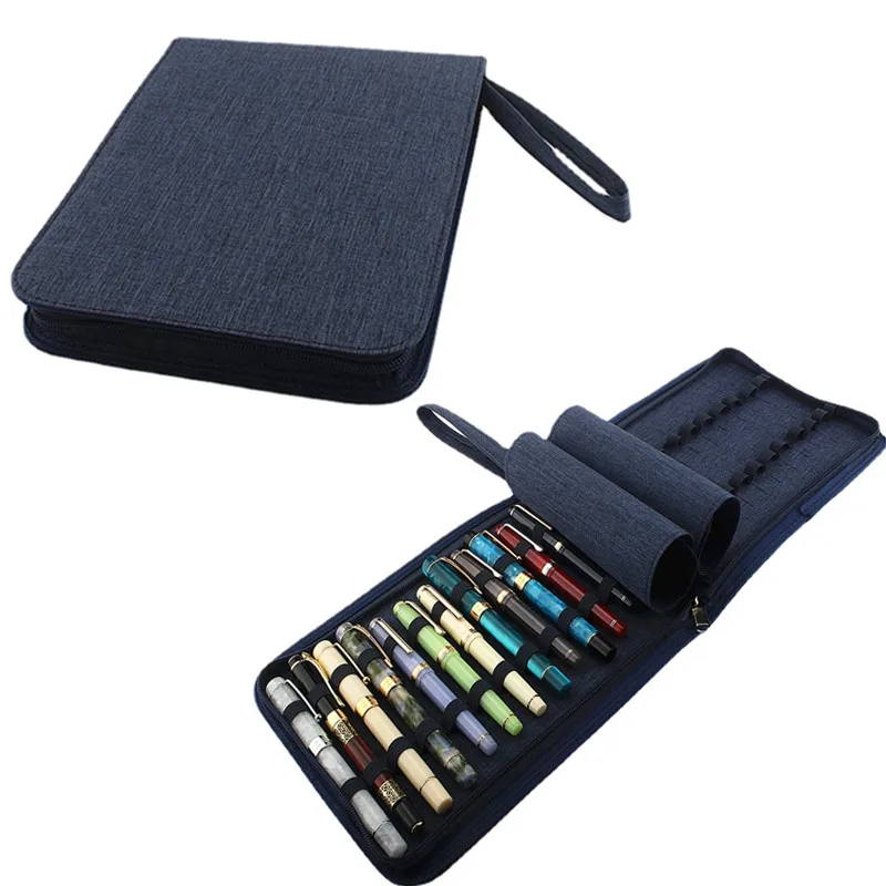 Canvas Pen Pouch Pencil Case Bag Available for Fountain Pen / Rollerball Pen Case Holder Storage Organizer Bag Black Waterproof
Canvas Pen Pouch Pencil Case Bag Available for Fountain Pen / Rollerball Pen Case Holder Storage Organizer Bag Black Waterproof