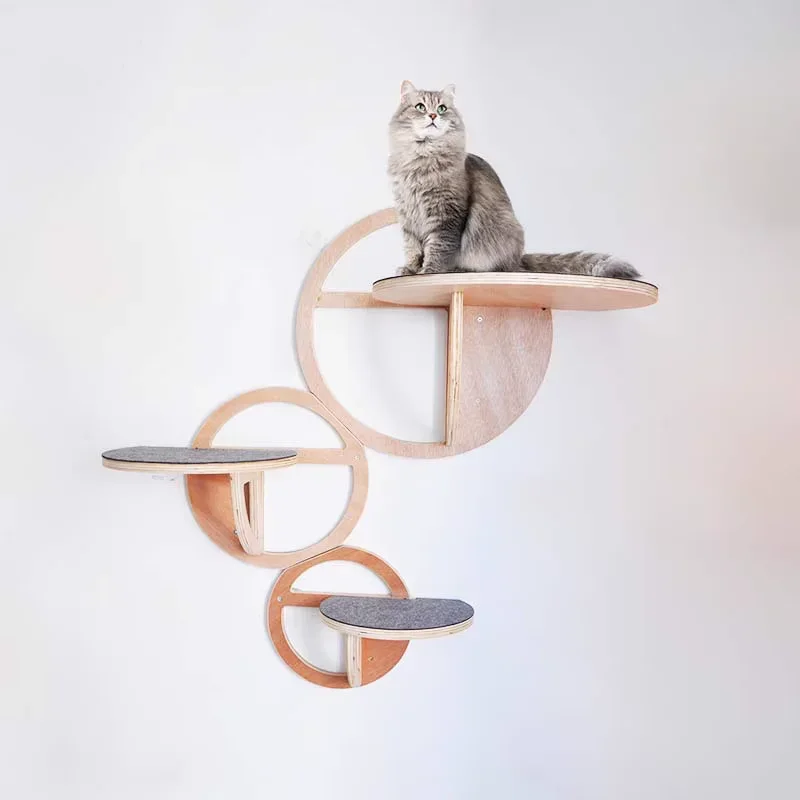 Pet Climbing Frame Wall Mounted Cat Nest Sisal Cat Scratching Post Clouds Jumping Platform Eco-friendly Wooden
Pet Climbing Frame Wall Mounted Cat Nest Sisal Cat Scratching Post Clouds Jumping Platform Eco-friendly Wooden