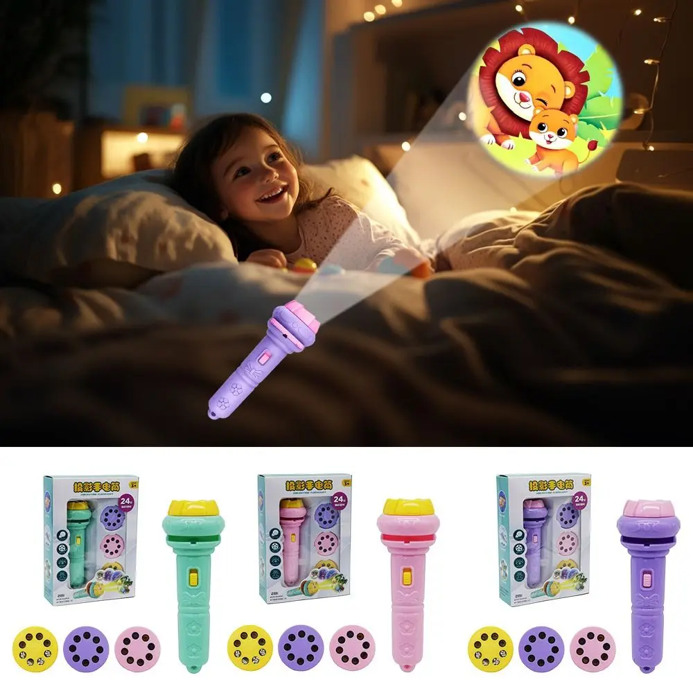 24 Cartoon Patterns Projection Flashlight Early Education Multicolor Slide Projector Torch Bedtime Learning Glowing Flashlight
24 Cartoon Patterns Projection Flashlight Early Education Multicolor Slide Projector Torch Bedtime Learning Glowing Flashlight