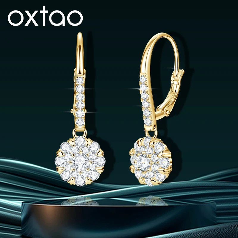 OXTAO Brilliant Moissanite Floral-Style Clip Earrings D VVS1 for Women Certified Exquiste Dangle Earrings Luxury Wedding Jewelry
OXTAO Brilliant Moissanite Floral-Style Clip Earrings D VVS1 for Women Certified Exquiste Dangle Earrings Luxury Wedding Jewelry