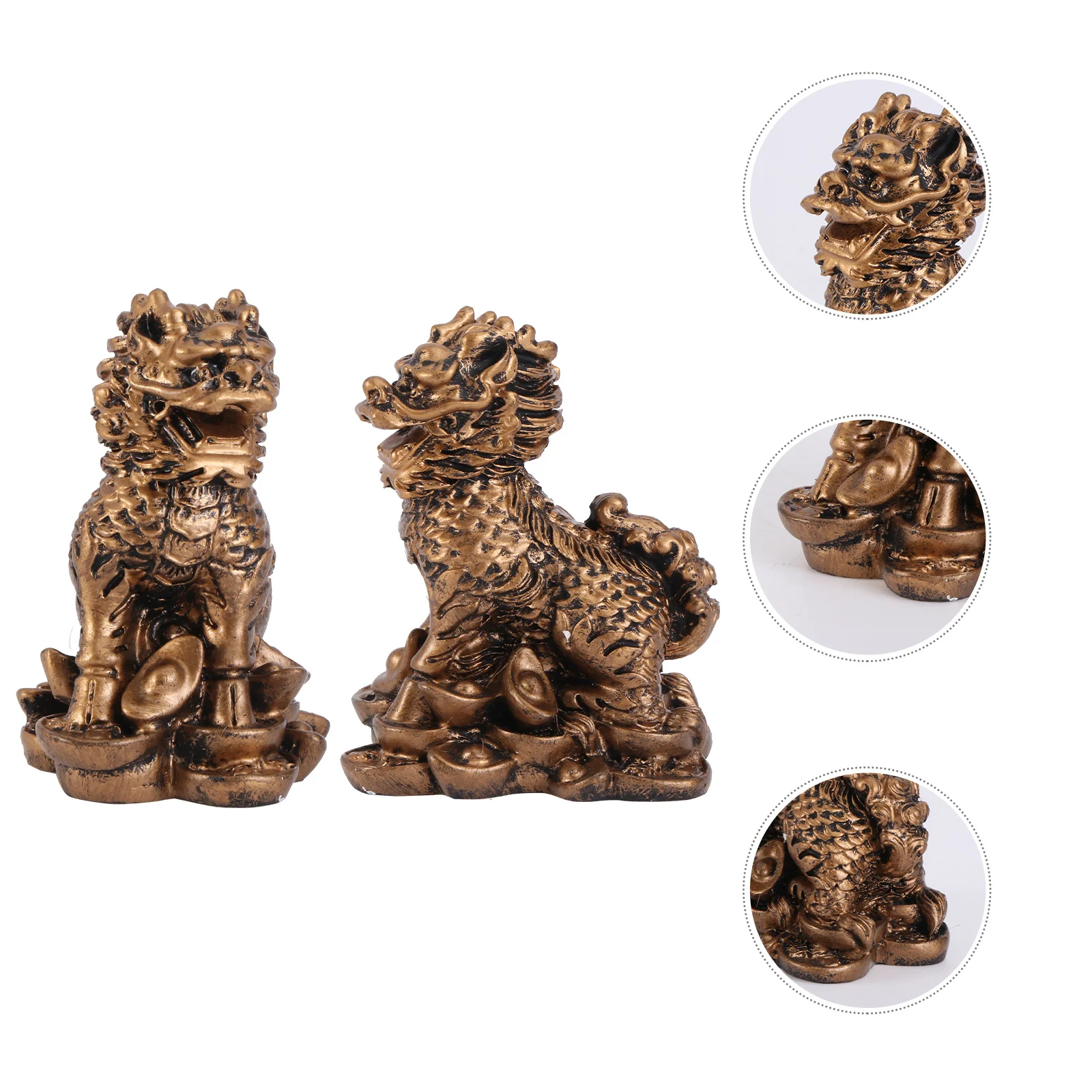 Auspicious Kylin Figurines Resin Feng Shui Ornaments Desktop Decor For Home Office Car Household Furnishings Tabletop
Auspicious Kylin Figurines Resin Feng Shui Ornaments Desktop Decor For Home Office Car Household Furnishings Tabletop
