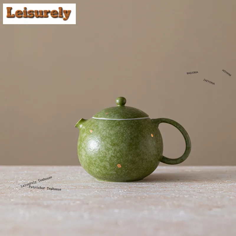 150ml Matcha Green Sprinkle Gold Teapot Boutique Tea Infuser Pot Household Tea Maker Kettle With Filter Puer Tea Items Craft
150ml Matcha Green Sprinkle Gold Teapot Boutique Tea Infuser Pot Household Tea Maker Kettle With Filter Puer Tea Items Craft