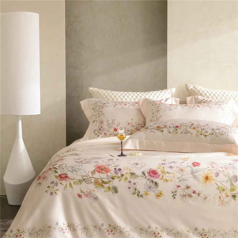 Premium 600TC Egyptian Cotton Flower Digital Printing Luxury Bedding Set Duvet Cover Flat/Fitted Bed Sheet Pillowcases 4Pcs
Premium 600TC Egyptian Cotton Flower Digital Printing Luxury Bedding Set Duvet Cover Flat/Fitted Bed Sheet Pillowcases 4Pcs
