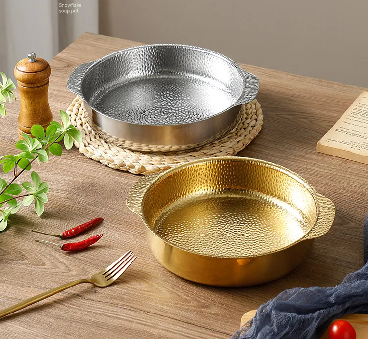 Zml stainless steel thickened snowflake soup pot for home double ear single small hot pot
Zml stainless steel thickened snowflake soup pot for home double ear single small hot pot