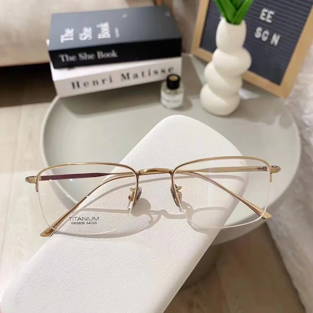 54mm Pure Titanium Glasses Frame Men's Eyeglasses Myopia Hyperopia Eyeglasses Anti-Reflection Optics Prescription Lens Eyewear
54mm Pure Titanium Glasses Frame Men's Eyeglasses Myopia Hyperopia Eyeglasses Anti-Reflection Optics Prescription Lens Eyewear