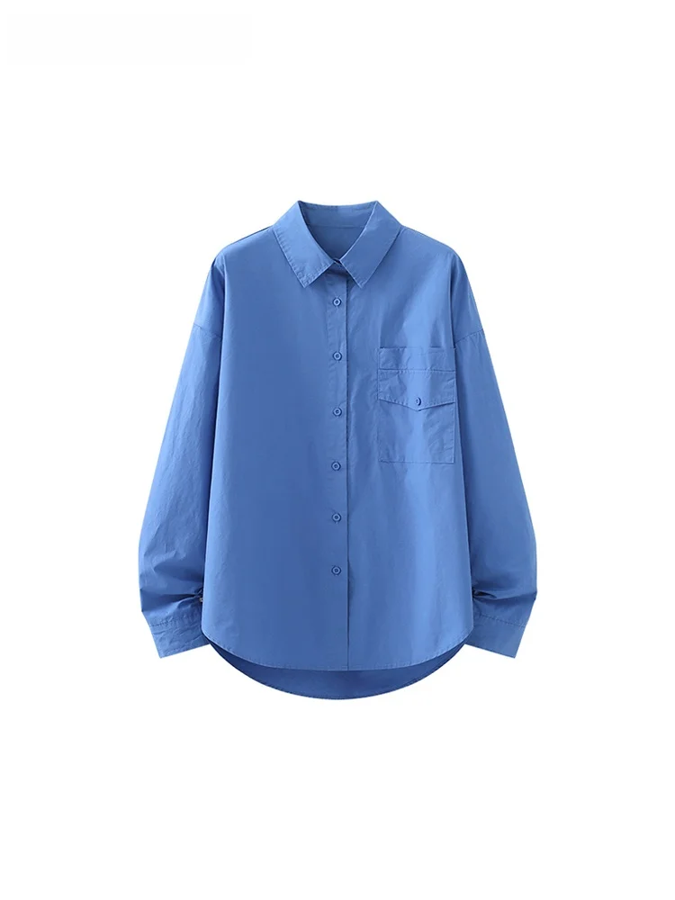 La Chapelle Women's Casual Long Sve irt Loose Fit Commute Faion Blue Cotton Button up Classic Sle Spring New Arrival
La Chapelle Women's Casual Long Sve irt Loose Fit Commute Faion Blue Cotton Button up Classic Sle Spring New Arrival