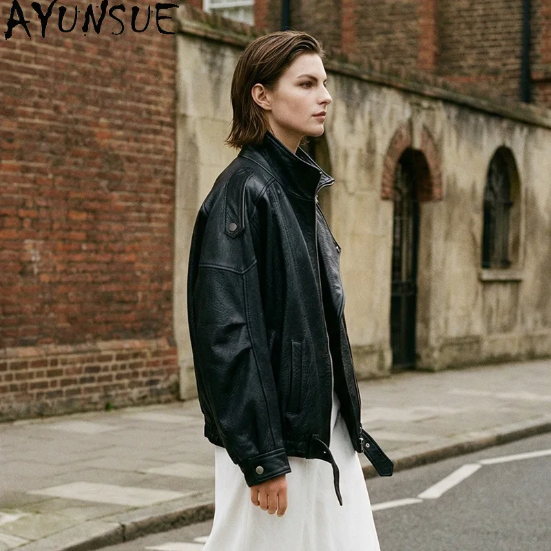 AYUNSUE Real Leather Jacket Woman Luxury Retro Sheepskin Jackets for Woman Fashion High Street Outerwear Woman Clothes Jaqueta
AYUNSUE Real Leather Jacket Woman Luxury Retro Sheepskin Jackets for Woman Fashion High Street Outerwear Woman Clothes Jaqueta