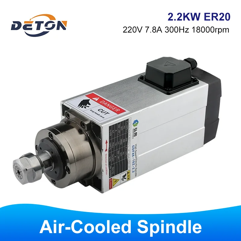 2.2KW CNC Spindle Motor 220V Air-cooled Spindle Motor ER20 4 Bearing Mounting Flange Side Hole Machine Drilling Machine Cutting
2.2KW CNC Spindle Motor 220V Air-cooled Spindle Motor ER20 4 Bearing Mounting Flange Side Hole Machine Drilling Machine Cutting