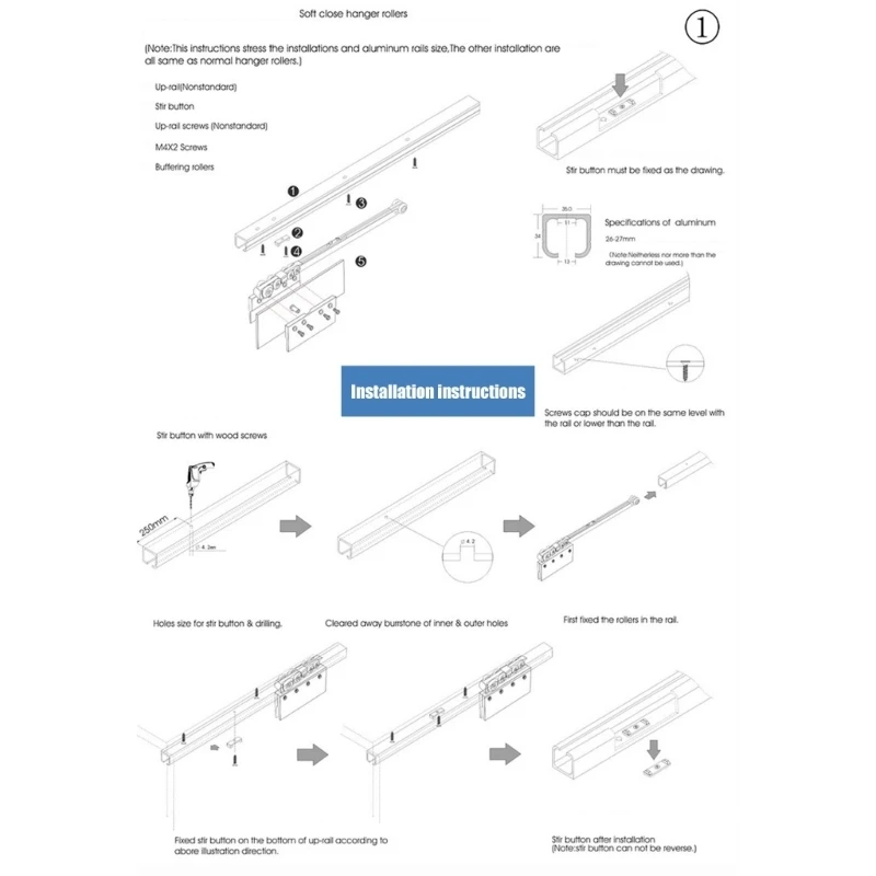 Stainless Steel Glass Door Hanging Wheel Moving Door Track Fittings Easy to Use
Stainless Steel Glass Door Hanging Wheel Moving Door Track Fittings Easy to Use